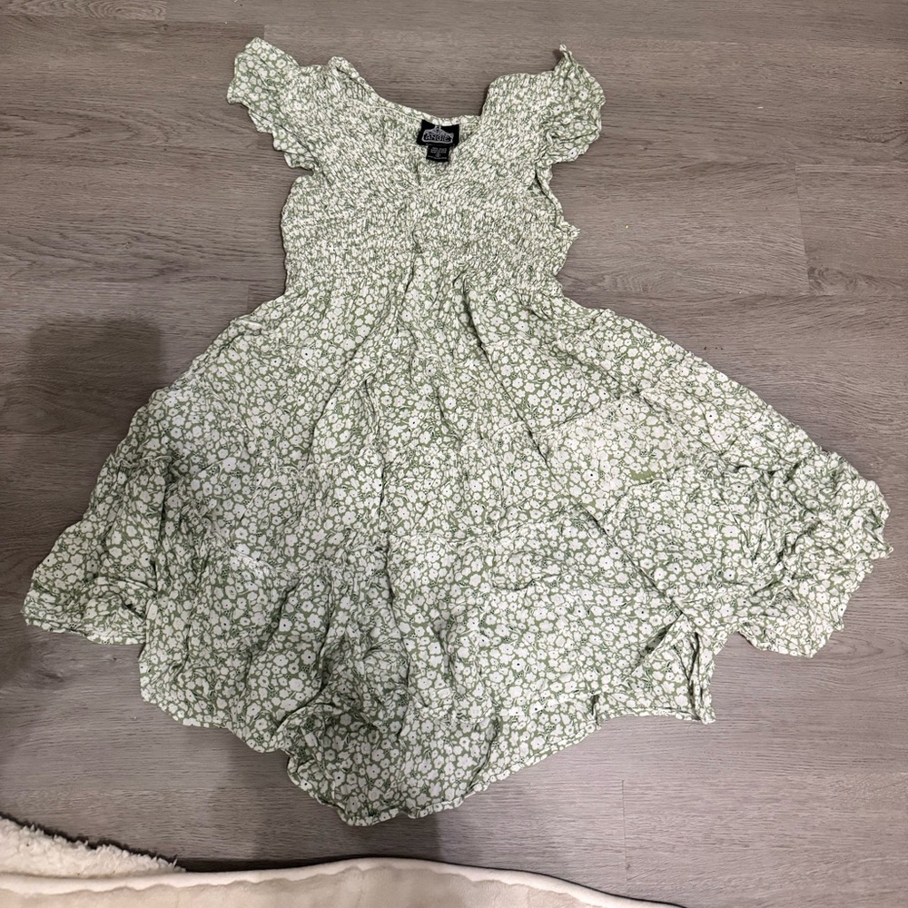 Green Floral Dress